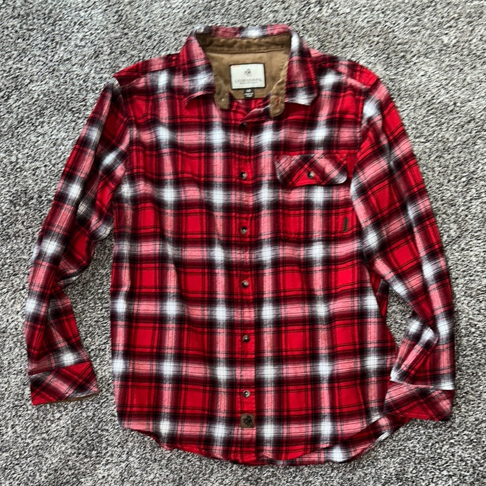 Legendary Whitetails Red Plaid Men's Shirt